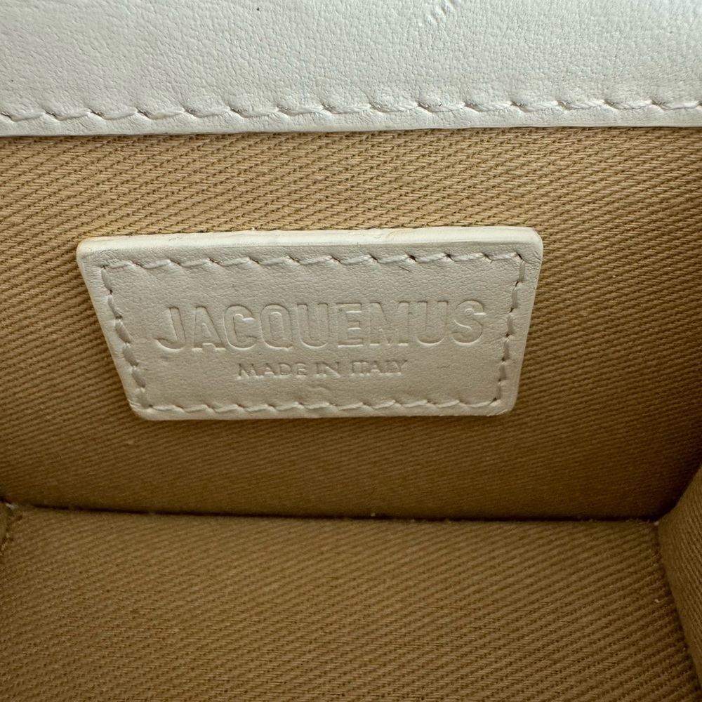 Pristine ⭐️ JACQUEMUS Le Chiquito Mini Crossbody White Leather Bag - Picture 12 of 16